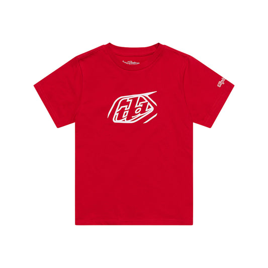Youth Short Sleeve Tee Badge Team Red