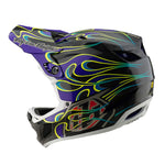 Casque D4 Carbon Noir/Violet Torched