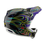 Casque D4 Carbon Noir/Violet Torched