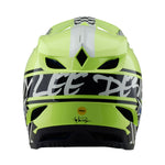 Casque D4 en polyacrylite Fifty-50 Marine / Jaune fluo