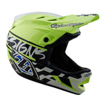 Casque D4 en polyacrylite Fifty-50 Marine / Jaune fluo