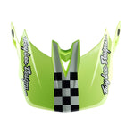 Casque D4 en polyacrylite Fifty-50 Marine / Jaune fluo