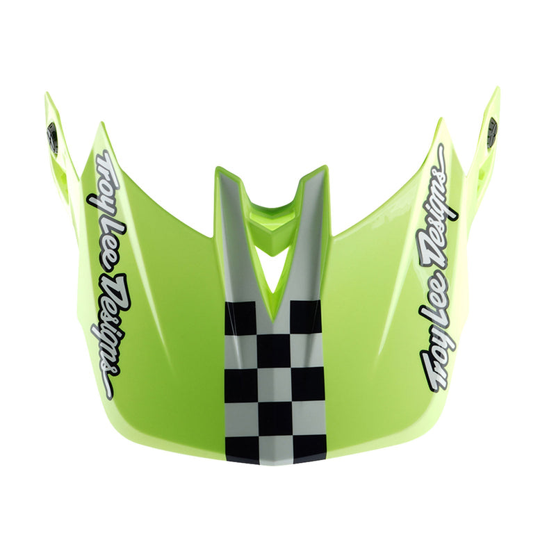 Casque D4 en polyacrylite Fifty-50 Marine / Jaune fluo