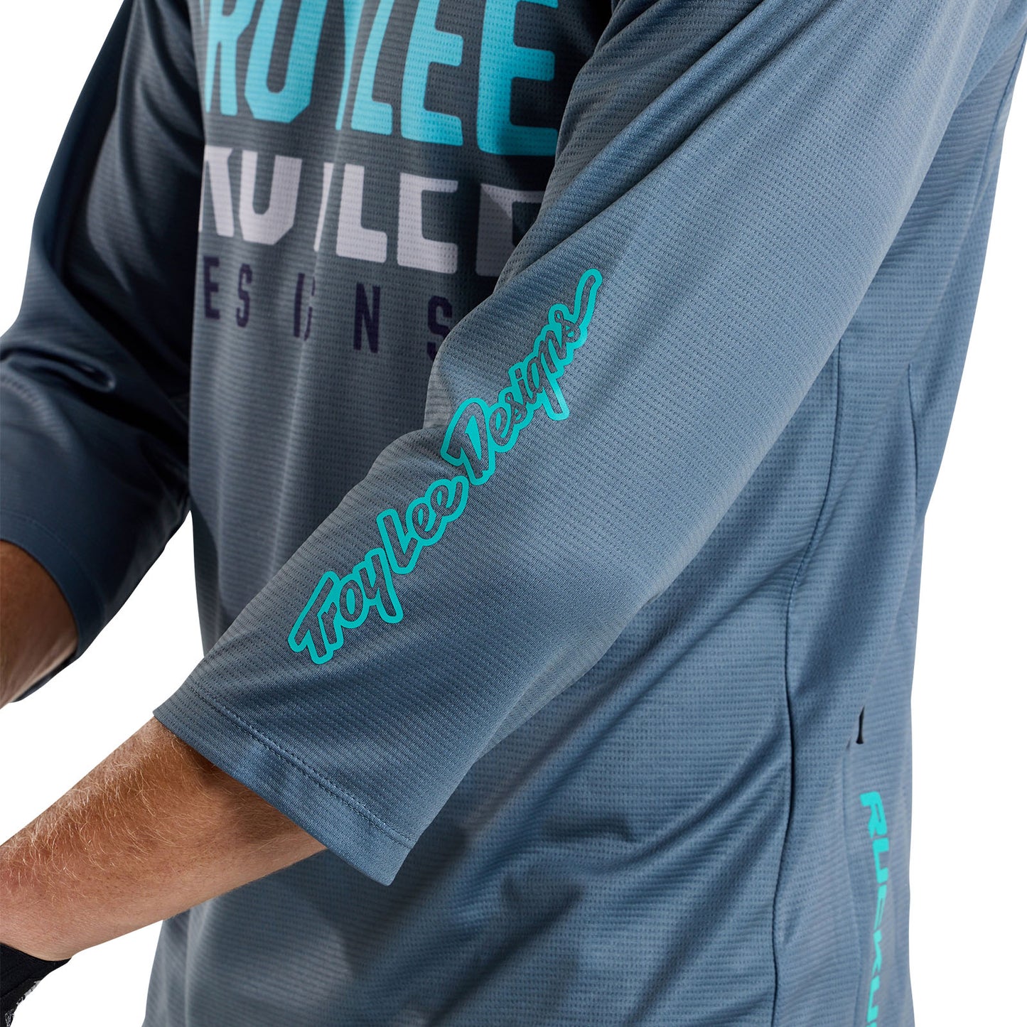 Ruckus 3/4 Jersey Spun Steel Blue