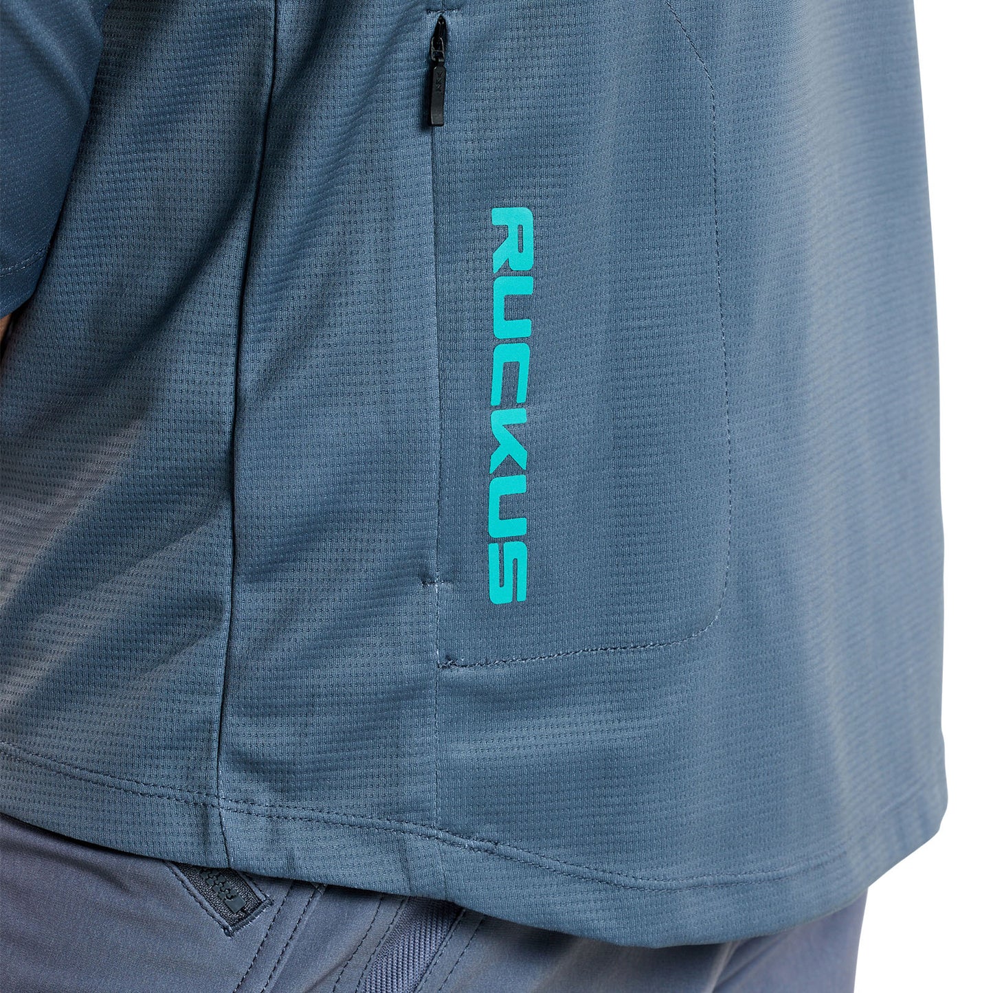 Ruckus 3/4 Jersey Spun Steel Blue