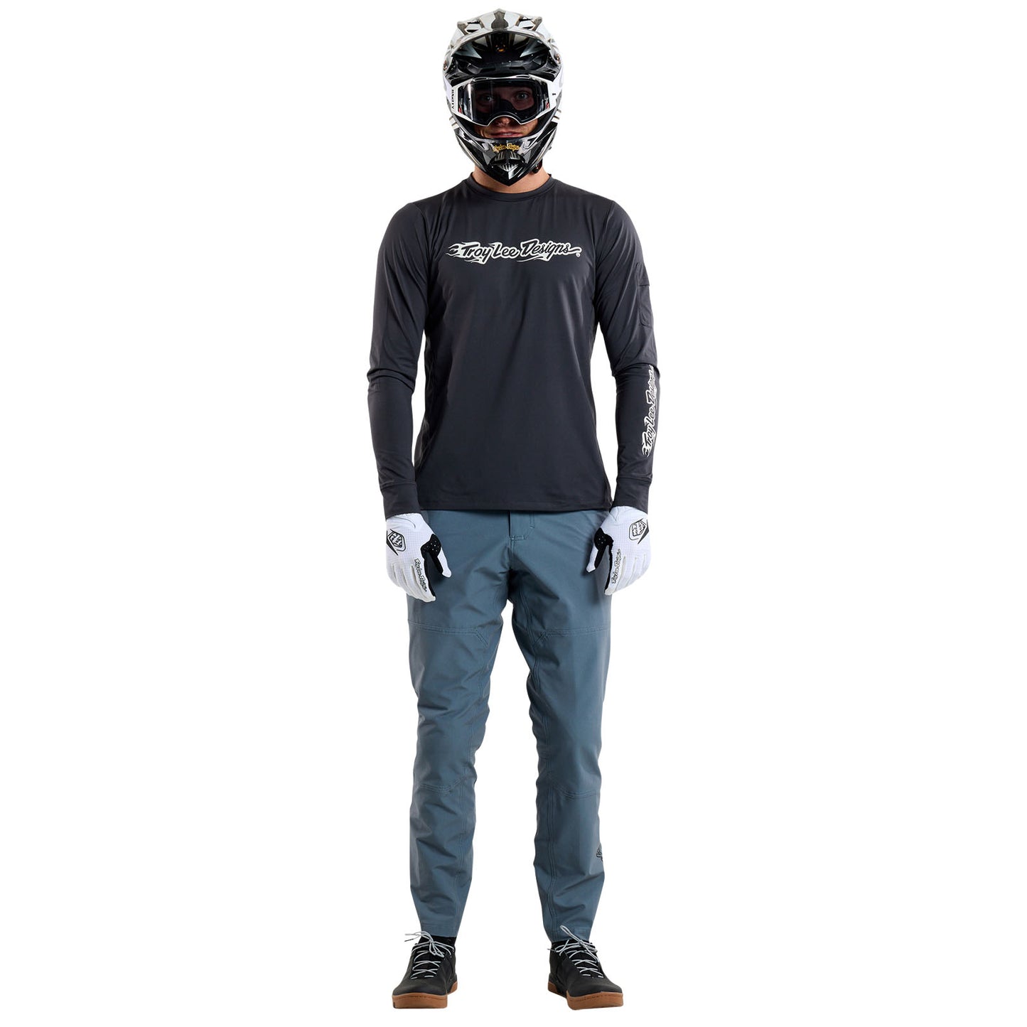 Ruckus Long Sleeve Ride Tee Burn Out Carbon