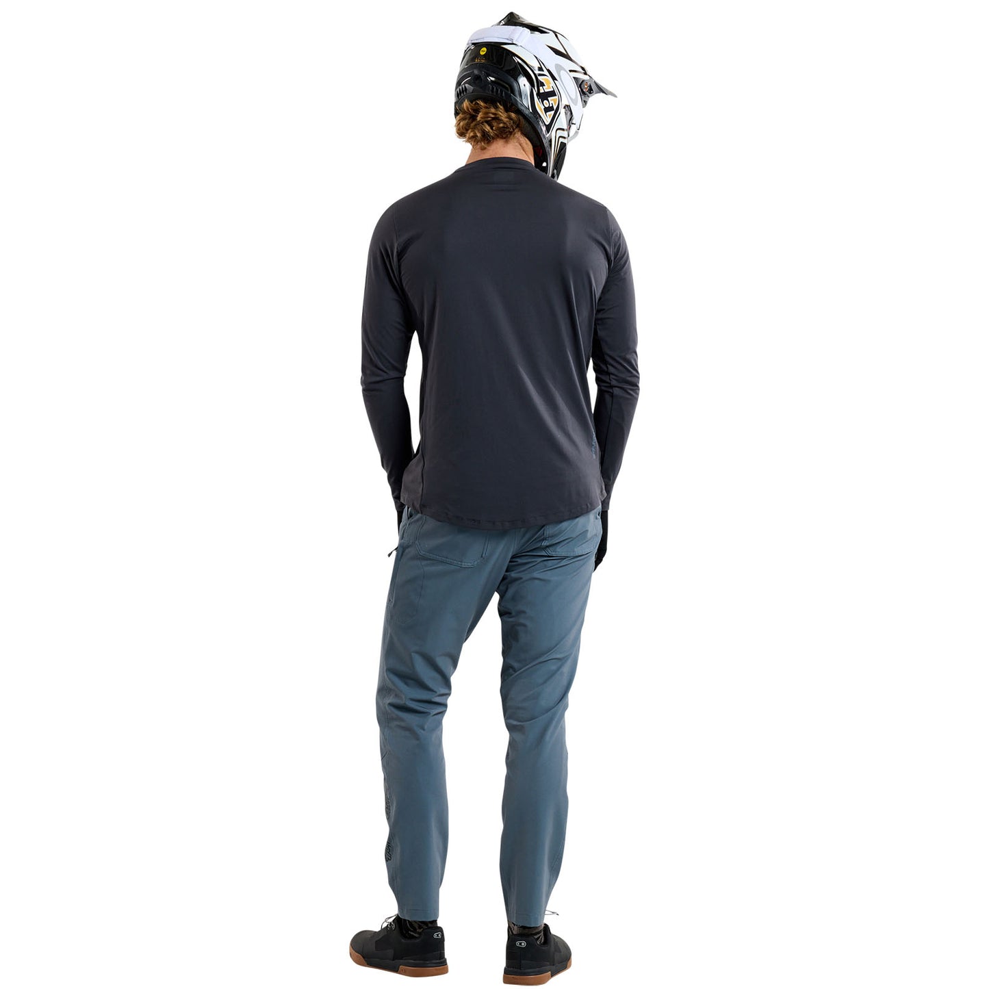 Ruckus Long Sleeve Ride Tee Burn Out Carbon