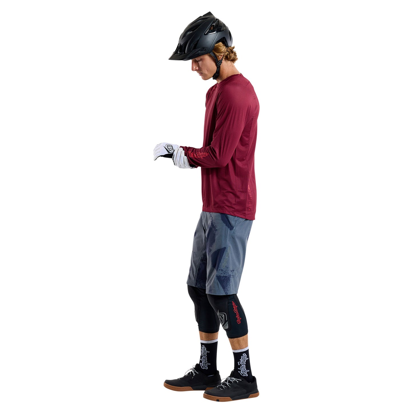 Skyline Air Long Sleeve Jersey Mono Oxblood