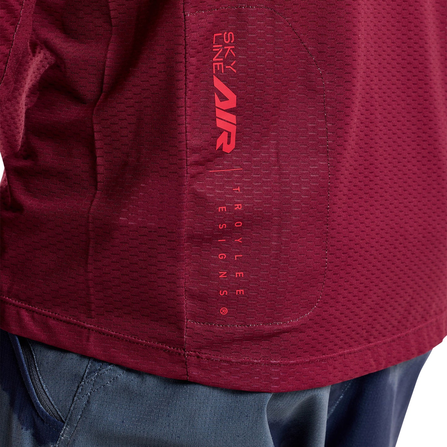 Skyline Air Long Sleeve Jersey Mono Oxblood