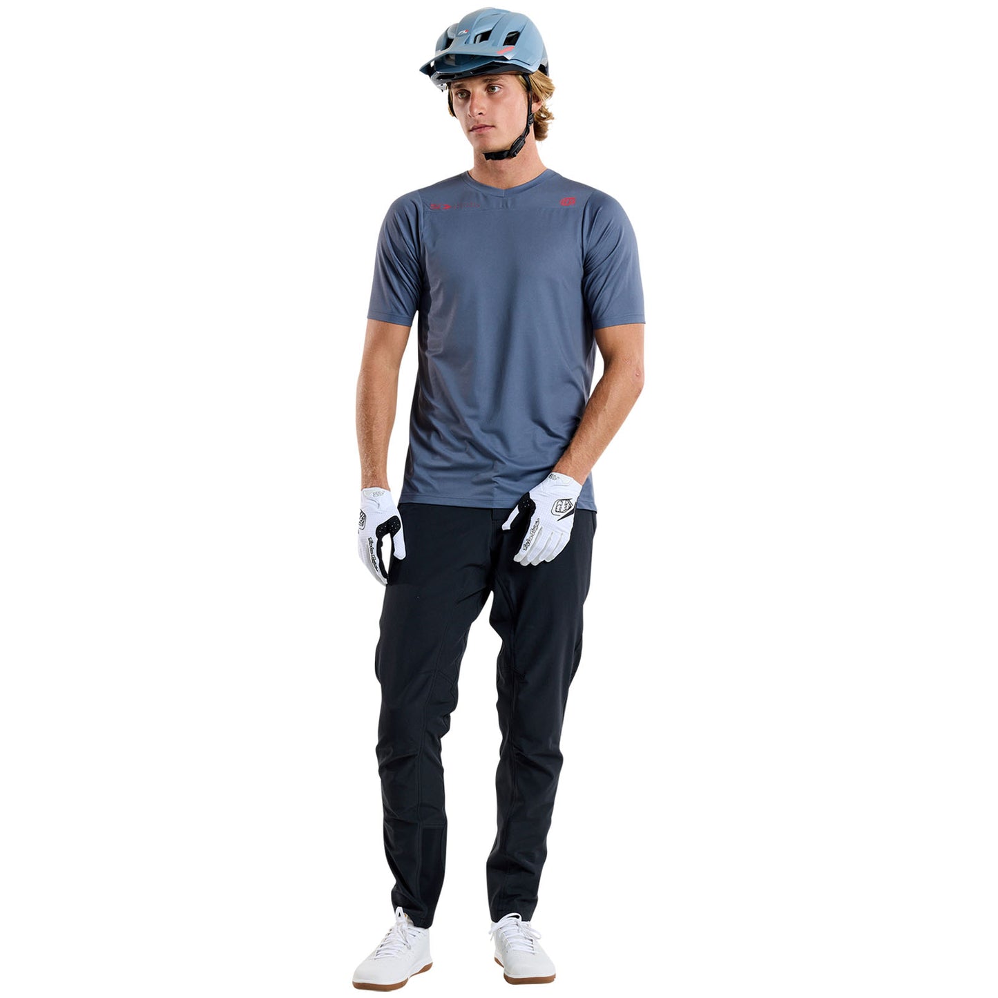 Skyline Short Sleeve Jersey Mono Steel Blue