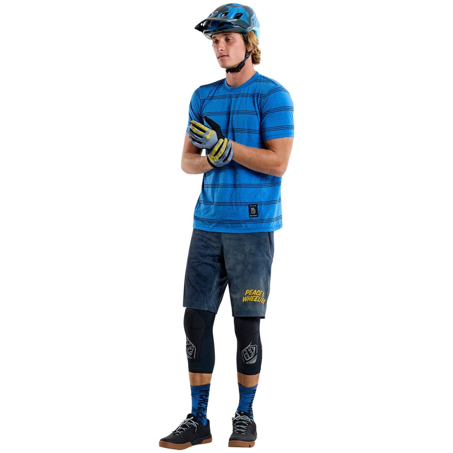 Skyline Short Sleeve Ride Tee Washed Out Cobalt