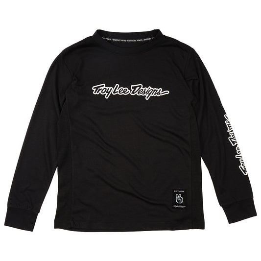 Youth Skyline Ride Long Sleeve Tee Signature Black