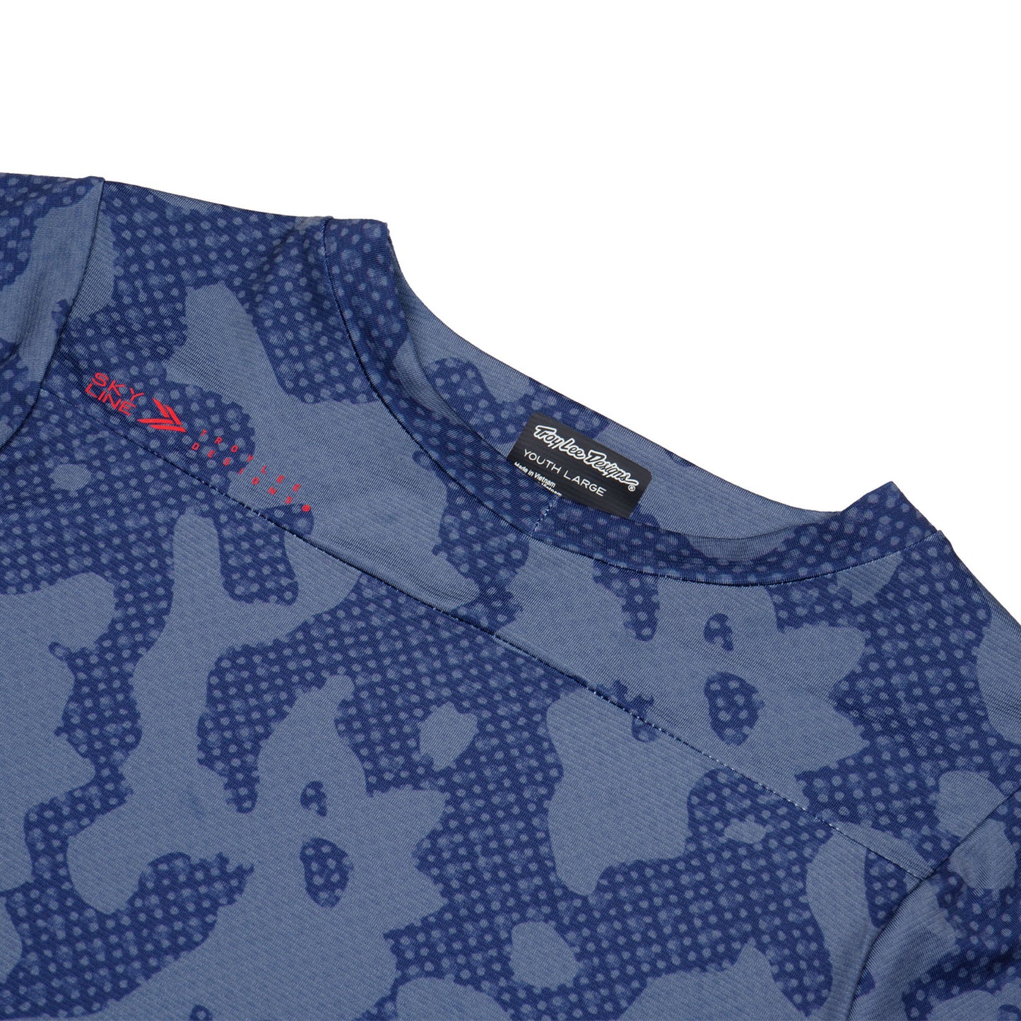 Youth Skyline Short Sleeve Jersey Scrubland Steel Blue