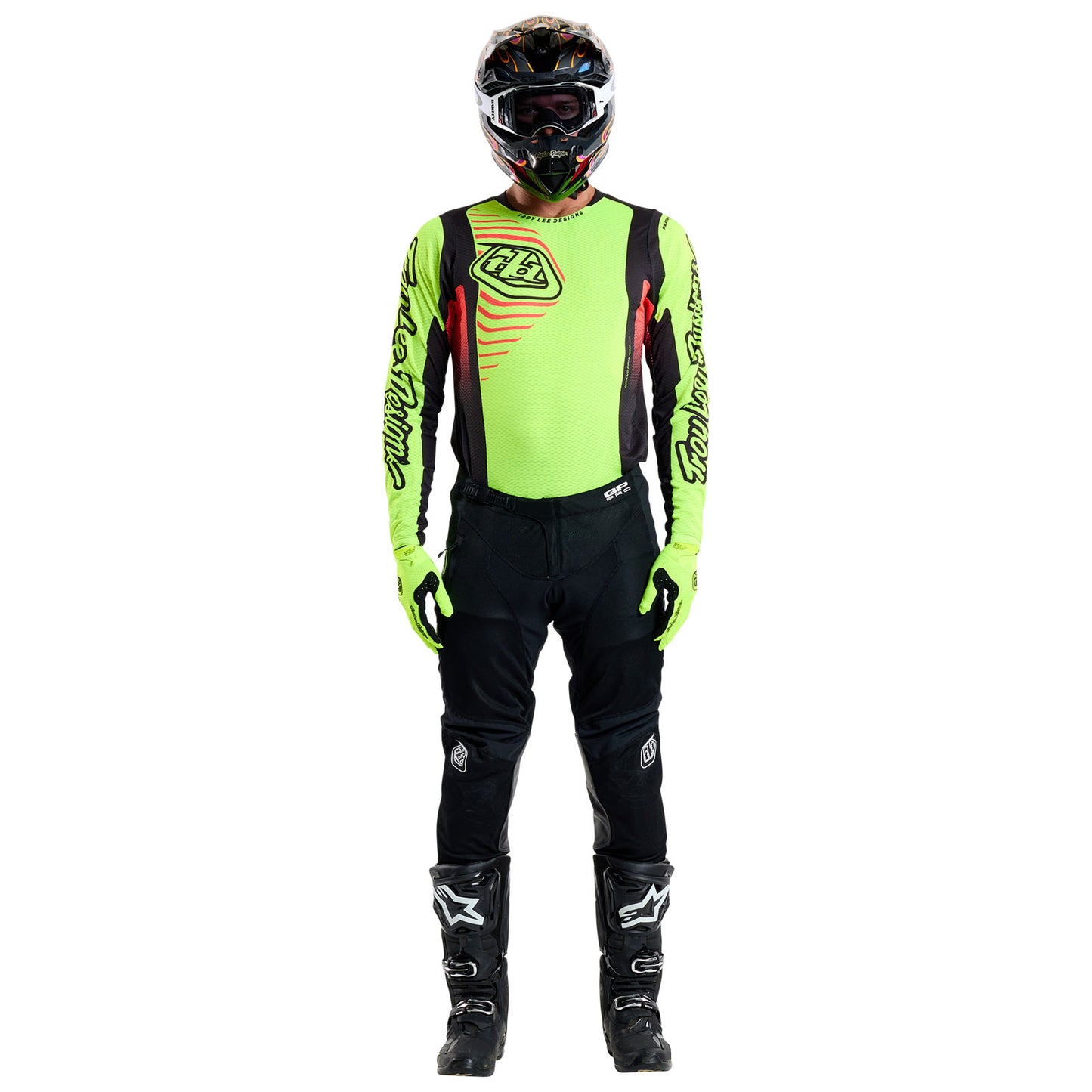 GP Pro Air Jersey Ripple Glo Yellow / Infra Red
