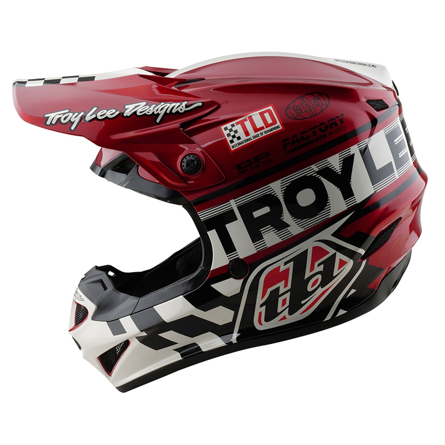 Casque Youth GP Pro Fifty-50 Blanc / Rouge
