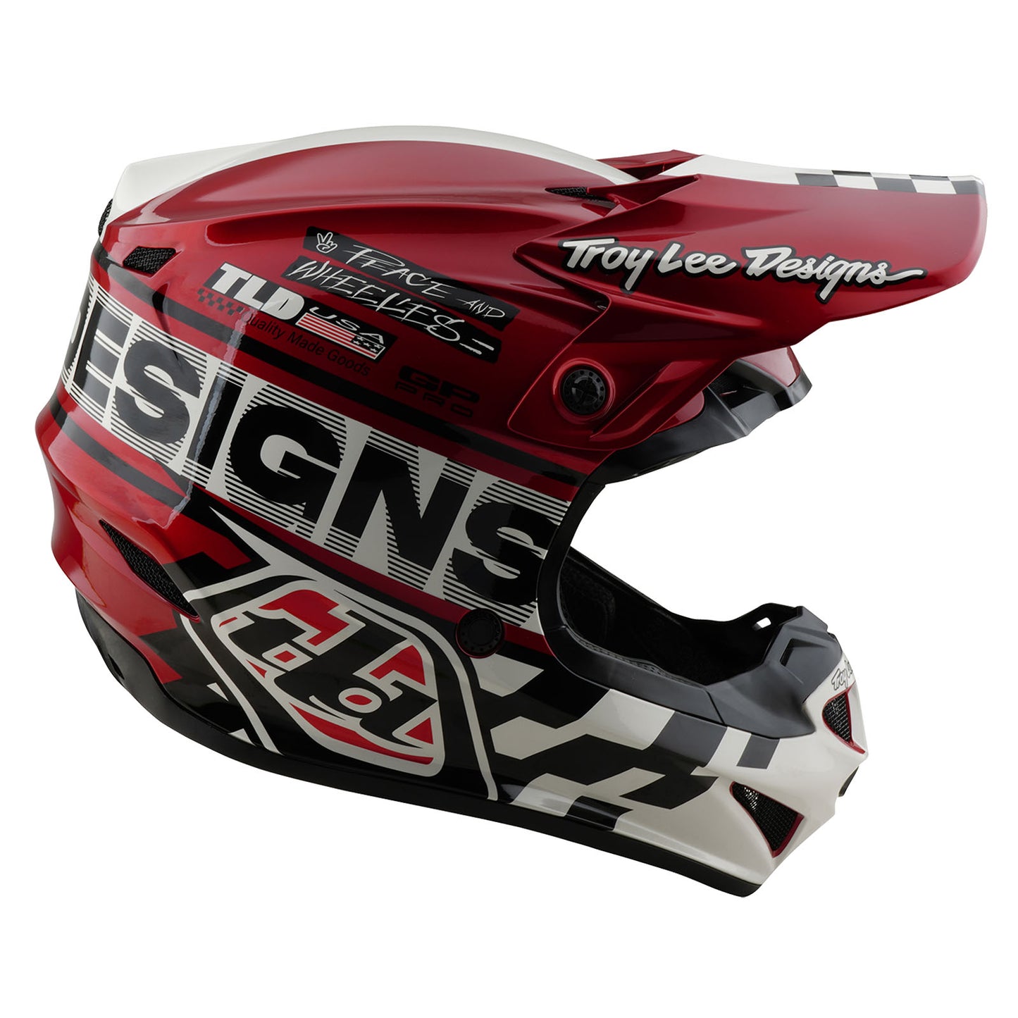 Casque Youth GP Pro Fifty-50 Blanc / Rouge