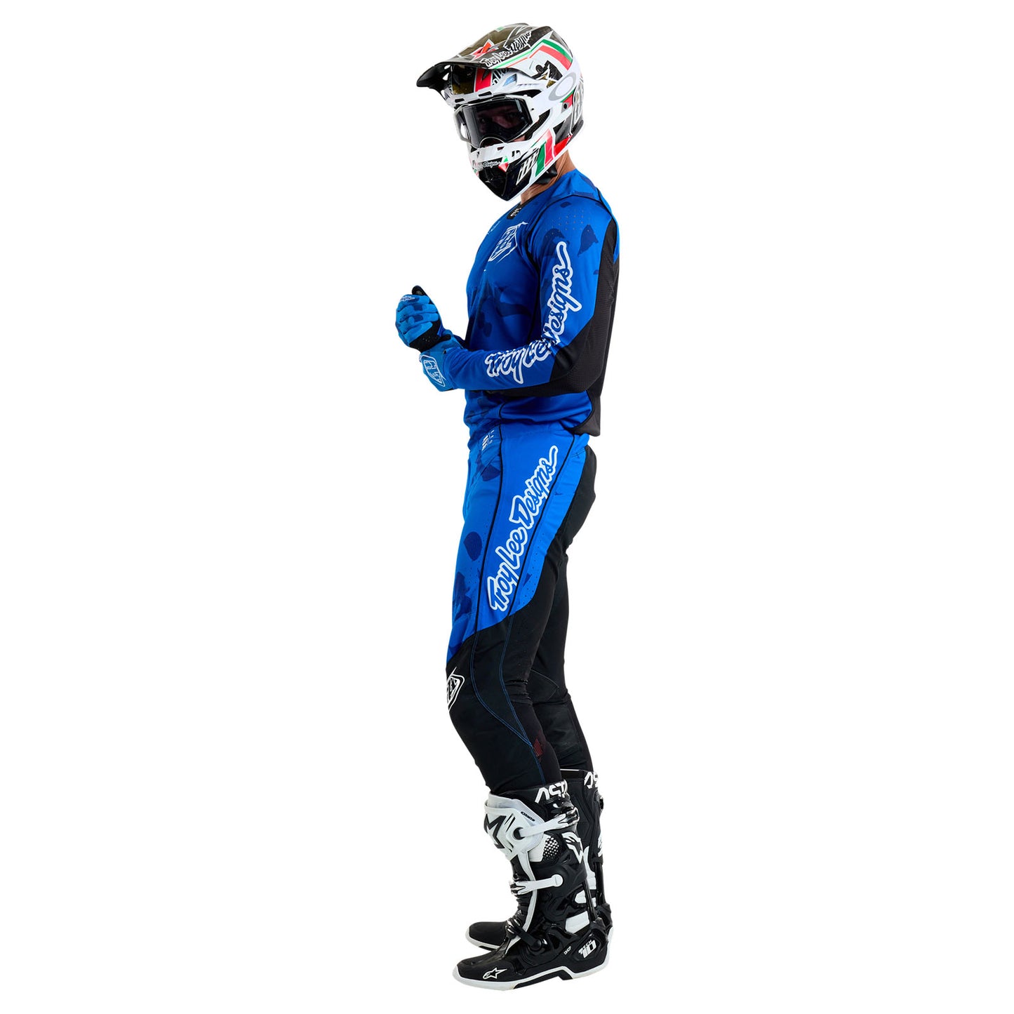 Pantalon SE Pro à effet moucheté bleu vif