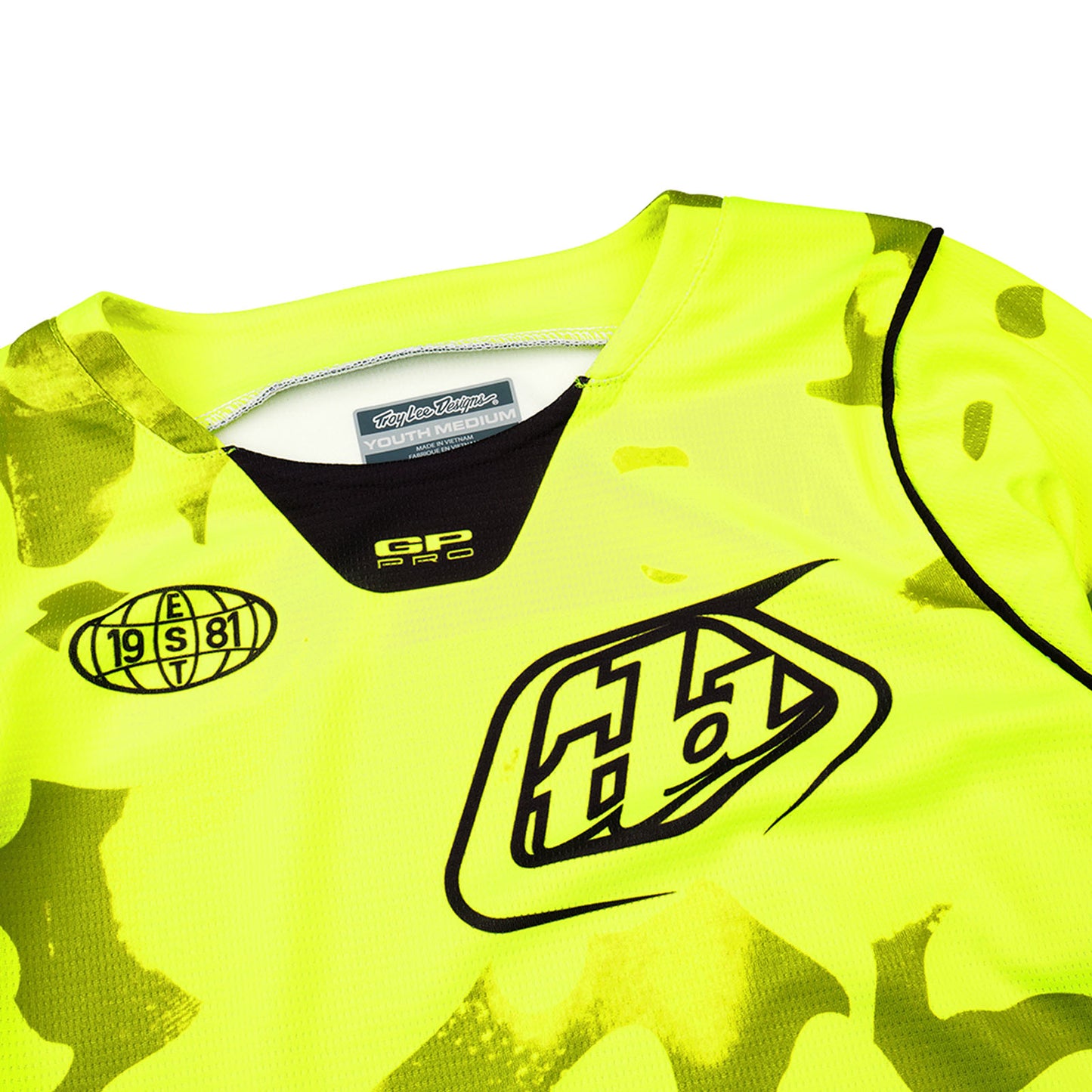 Youth GP Pro Jersey Blotted Flo Yellow