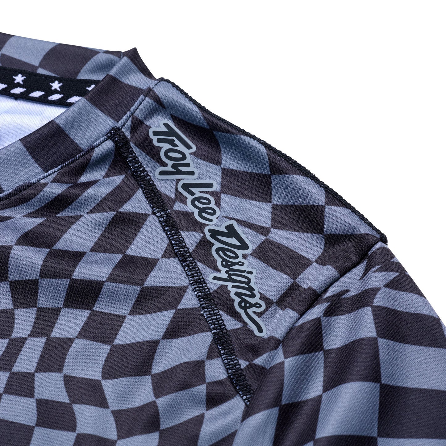 Womens Lilium Long Sleeve Jersey Twisted Checkers Black / Gray
