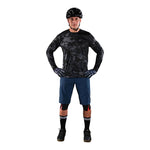 Ligne courte Flowline avec doublure bleu uni