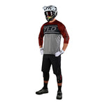 Barres de maillot Ruckus 3/4, couleur terre cuite rouge/gris chiné