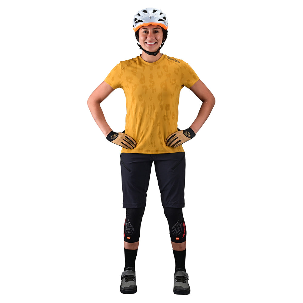 Womens Lilium SS Jersey Jacquard Honey