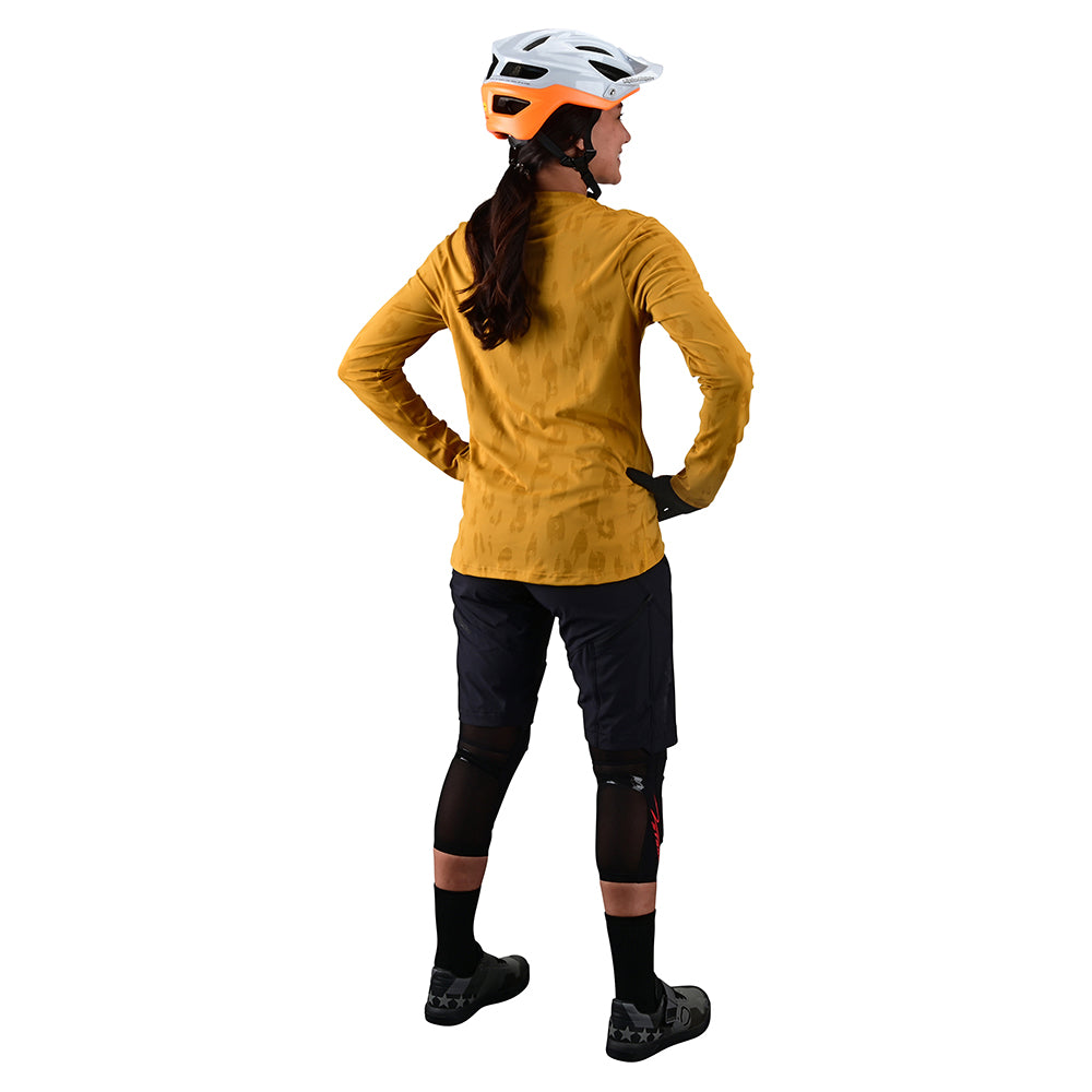 Womens Lilium LS Jersey Jacquard Honey