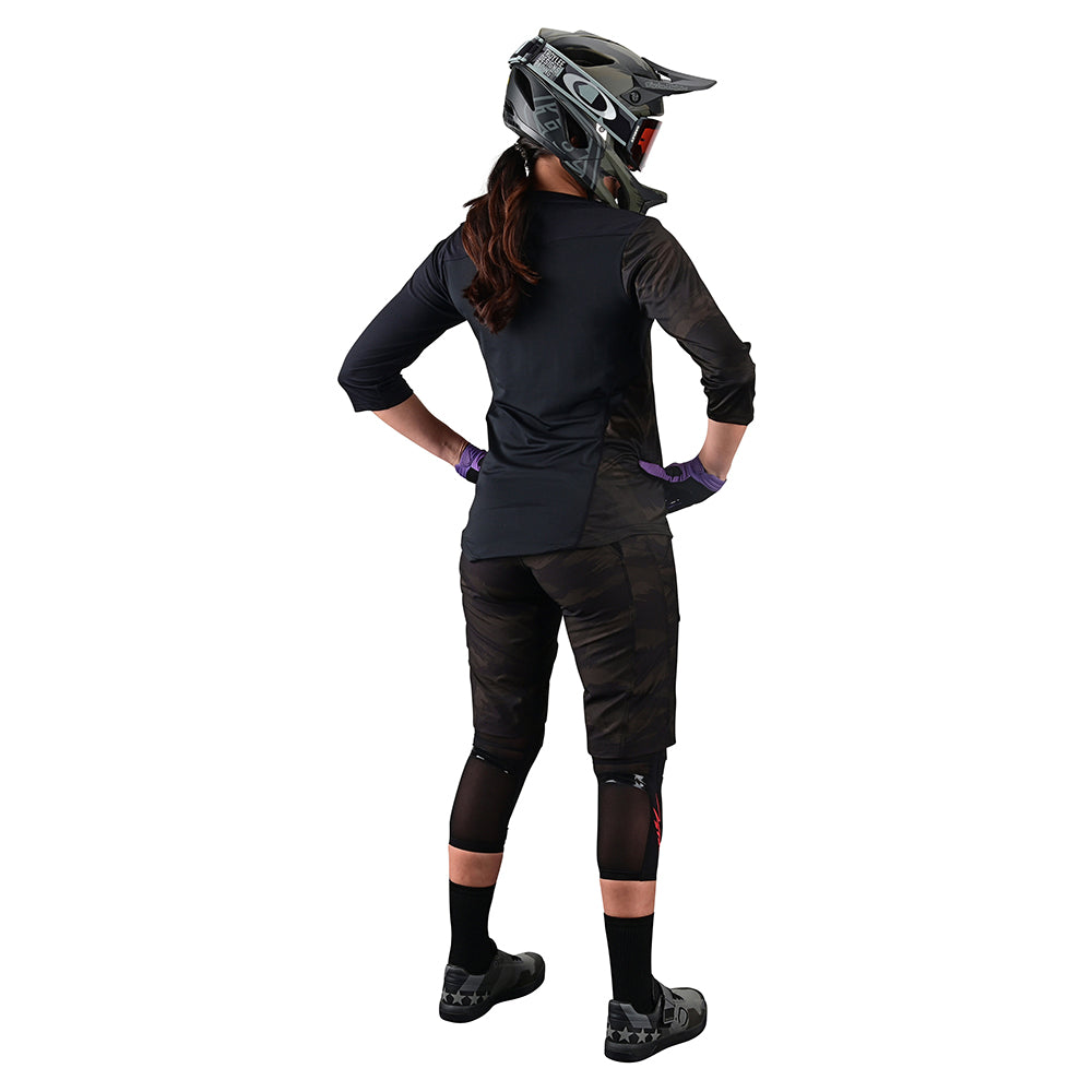 Short Mischief pour femme, sans doublure, motif camouflage brossé, style militaire