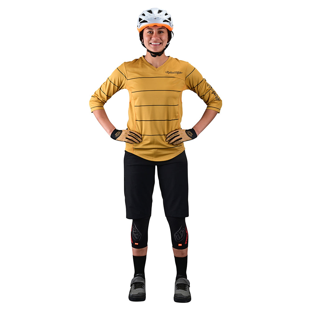 Womens Mischief Jersey Pinstripe Honey