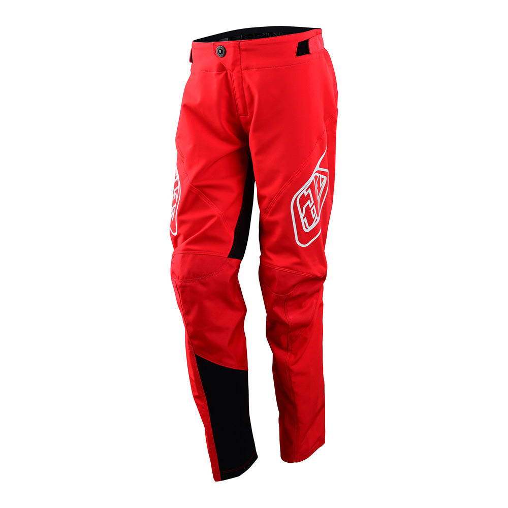 Pantalon de sprint pour jeunes, rouge uni