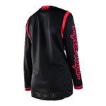 Maillot GP Femme Mono Noir / Rouge Fluo