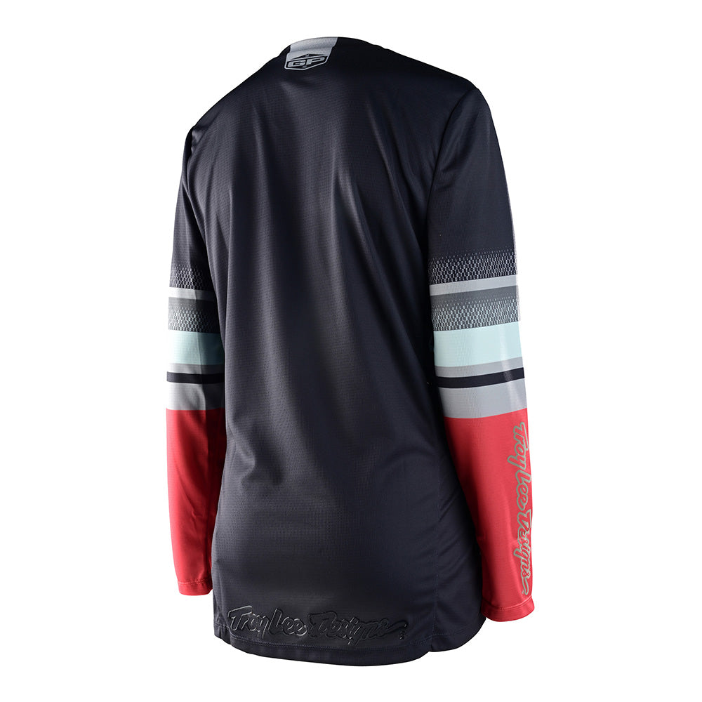 Womens GP Jersey Warped Charcoal